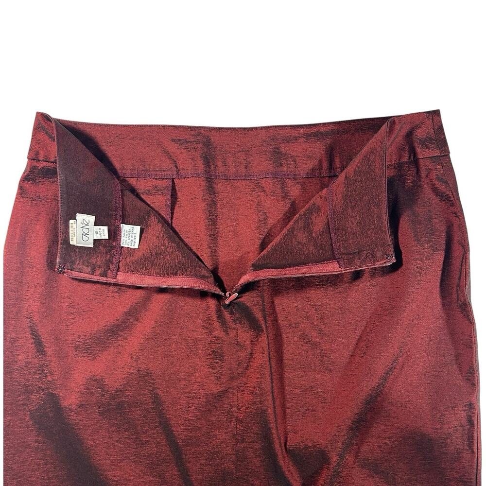 Vtg Cache Sz 10 Red Black Skirt Y2K Whimsigoth Dark Academia Witchy Goth Grunge - Picture 3 of 8